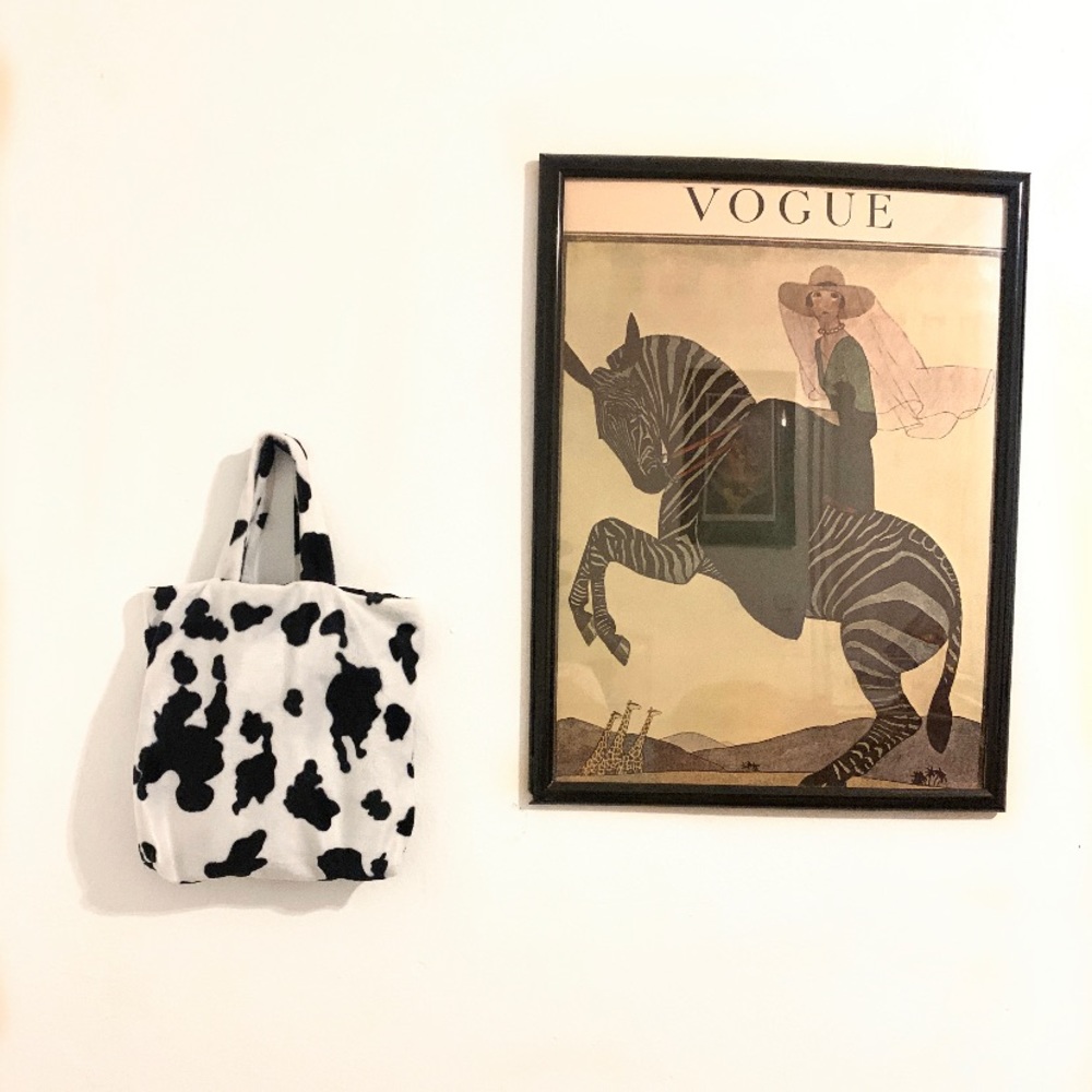 COW PRINT MINI TOTE 🐮